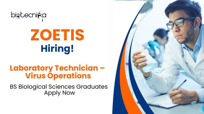 Laboratory Technician Roles at Zoetis | BS Biological Sciences Graduates Apply Now