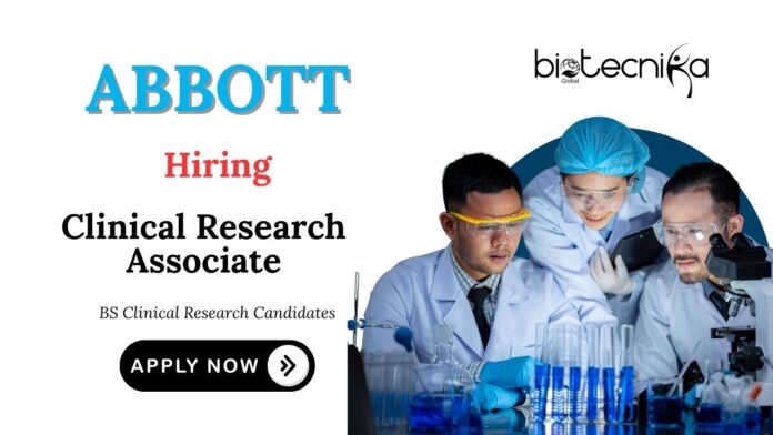 Latest Clinical Research Associate Jobs at Abbott | BS Graduates Apply Now