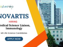 MS Life Science Jobs at Novartis, China | Apply Now for Medical Science Liaison, Immunology Role