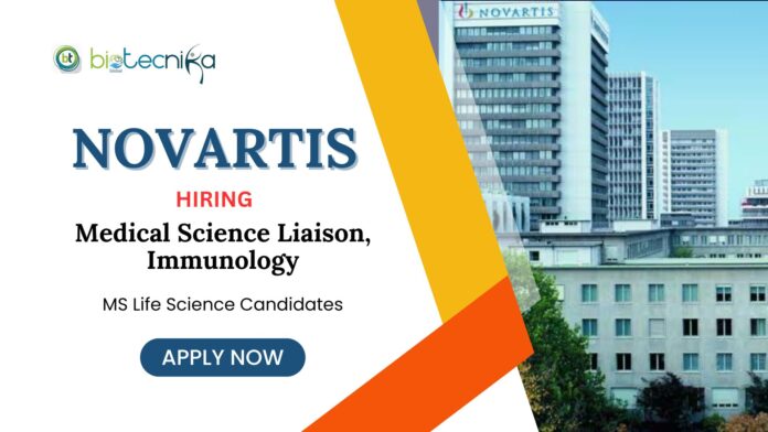 MS Life Science Jobs at Novartis, China | Apply Now for Medical Science Liaison, Immunology Role