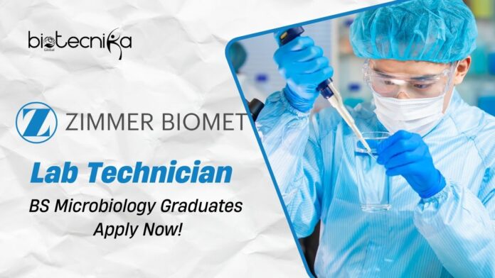 Microbiology Jobs at Zimmer Biomet | Apply Now for Lab Technician Role