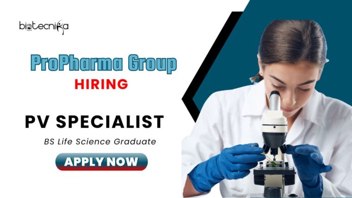Pharmacovigilance Jobs at ProPharma Group | BS Life Science Candidates Apply Now