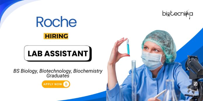 Lab Assistant Position at Roche | BS Biotechnology Graduates Apply Online