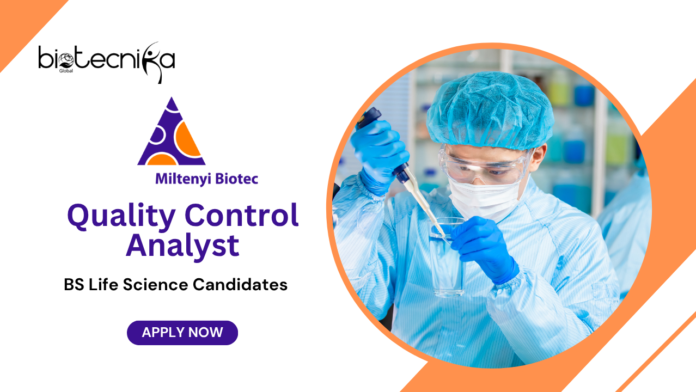 Quality Control Jobs at Miltenyi Biotec | BS Life Science Candidates Apply Now