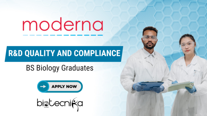 R&D Jobs at Moderna - BS Biology Graduates Apply Online