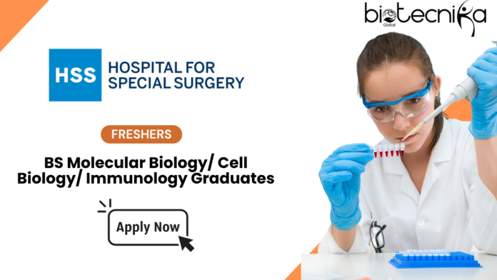 Researcher Jobs for Freshers - BS Life Science Graduates Apply Now at HSS