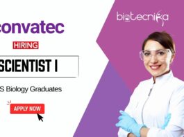 Scientist Job at Convatec BS Biology Graduates Apply Online