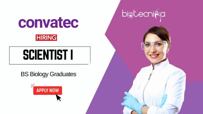 Scientist Job at Convatec BS Biology Graduates Apply Online
