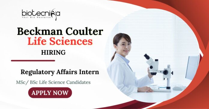 Latest Life Science Jobs at Beckman | Apply Now for Regulatory Affairs Intern 