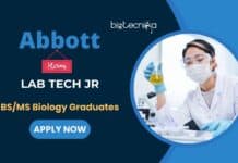 Abbott Hiring Biology Graduates | Apply For Lab Tech Jr. Role Abbott Hiring Biology Graduates | Apply For Lab Tech Jr. Role