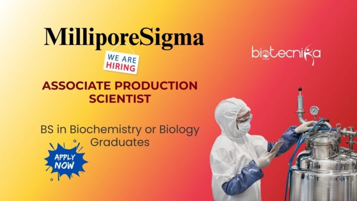 BS Biology Job at Merck | Apply Now for Associate Production Scientist Role