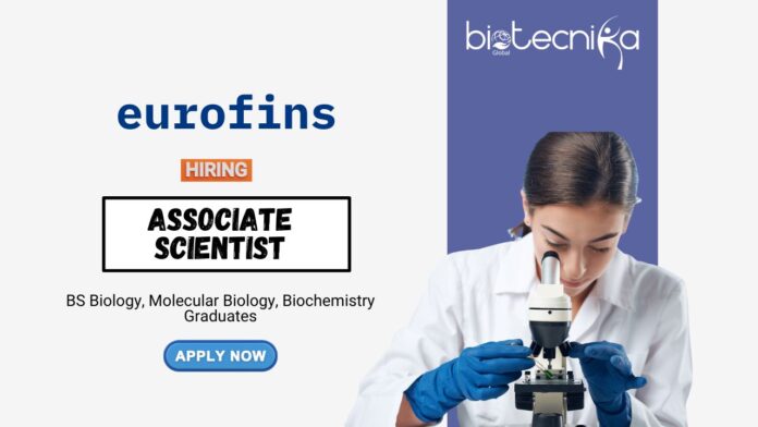 BS Biology Jobs at Eurofins Apply Now for the Associate Scientist Position