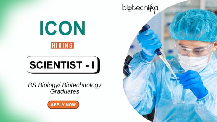 BS Biology Jobs at ICON Apply Now for the Scientist Position