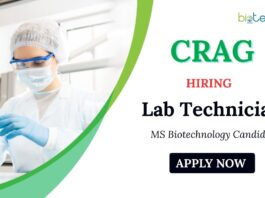 Latest BS Biological Science Jobs at CRAG | Apply Now for Lab Technician Role