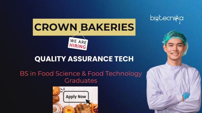 BS Food Science Job at Crown Bakeries | Apply Now