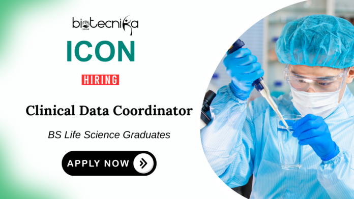 BS Life Science Jobs at Icon plc Apply Now for Clinical Data Coordinator Role