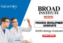 Biology Job at Broad Institute | Apply Now for the Process Development Associate Position Biology Job at Broad Institute Apply Now for the Process Development Associate Position