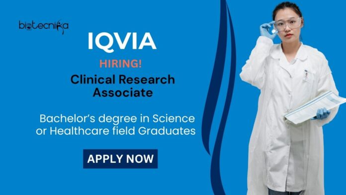 Clinical Research Associate Role at IQVIA for BS Graduates | Apply Now 
