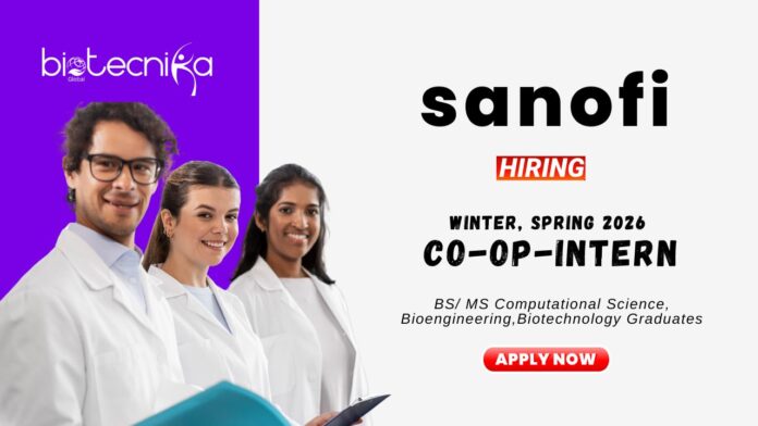 Freshers Biotechnology Jobs at Sanofi Apply Now for the Co-op-Intern Position