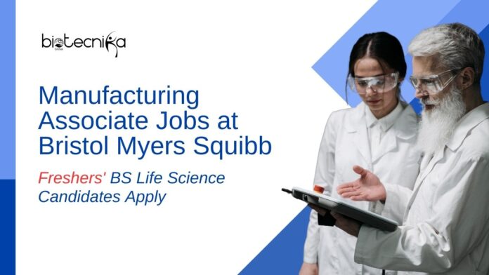 Freshers Job at Bristol Myers Squibb | BS Life Sciences Candidates Apply Now