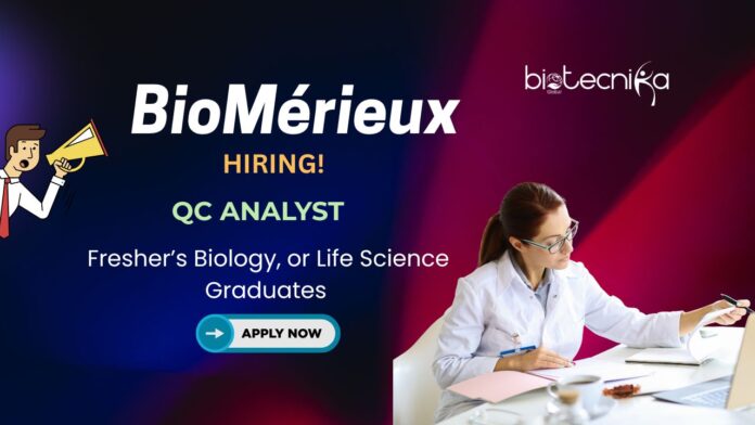 Freshers Job for Biology Graduates | Apply for QC Analyst Role