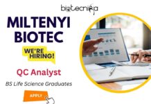 Freshers Quality Control Jobs in Biopharma | QC Analyst Role at Miltenyi Biotec Freshers Quality Control Jobs in Biopharma | Life Science Graduates Apply