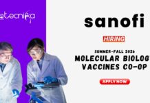 Internship Opportunity at Sanofi | BSc/MSc Students Apply Now for the Molecular Biology – Vaccines Co-op Role Internship Opportunity at Sanofi BScMSc Students Apply Now for the Molecular Biology - Vaccines Co-op Role (1)