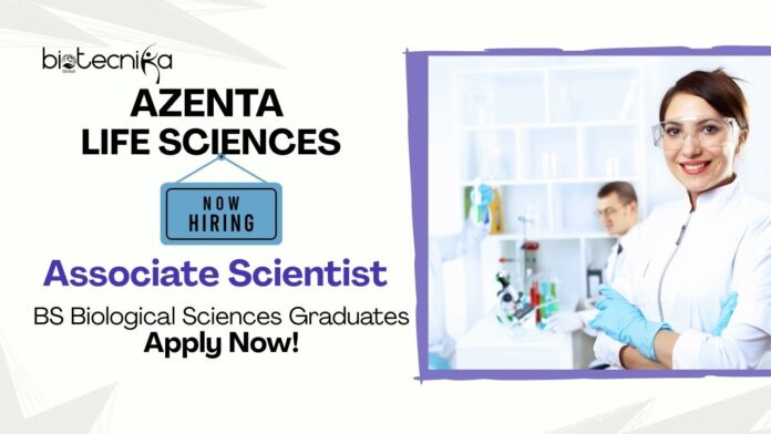 Jobs For Bachelors In Biology | Apply Now For The Associate Scientist Role at Azenta Life Sciences