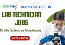 Lab Technician Jobs at Simmons Foods – BS Life Sciences Graduates Apply Now Lab Technician Jobs at Simmons Foods - BS Life Sciences Grads