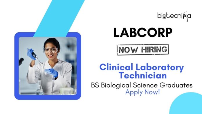 Laboratory Technician Job at Labcorp | BS Biological Science Graduates Apply Now