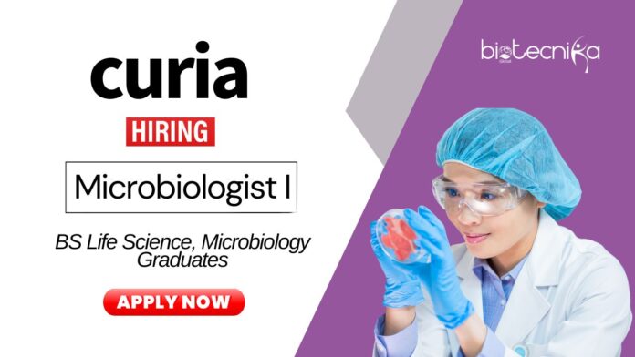 Latest Microbiology Jobs at Curia BS Graduates Apply Online