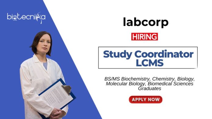 Life Science Job at Labcorp Apply Now for the Study Coordinator Position
