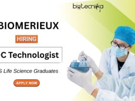 Life Science Jobs at BioMerieux Apply Now for the QC Technologist Position