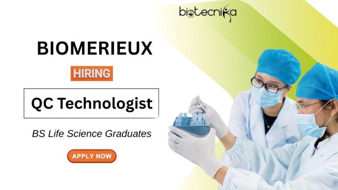 Life Science Jobs at BioMerieux Apply Now for the QC Technologist Position