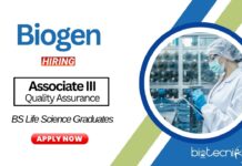 Life Science Jobs at Biogen | BS Graduates Apply Now for the Associate Position Life Science Jobs at Biogen BS Graduates Apply Now for the Associate Position