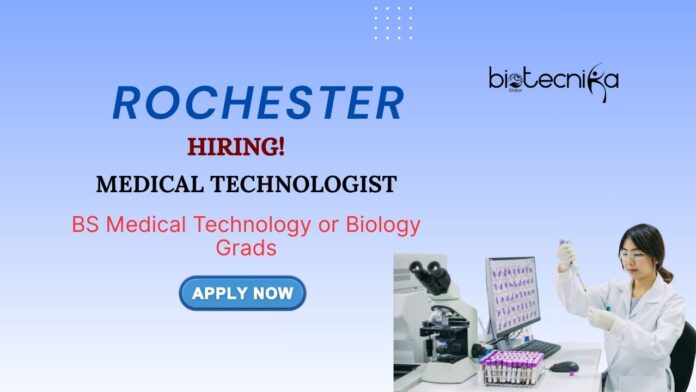 Medical Technologist Role for Biology Graduates | Apply Now