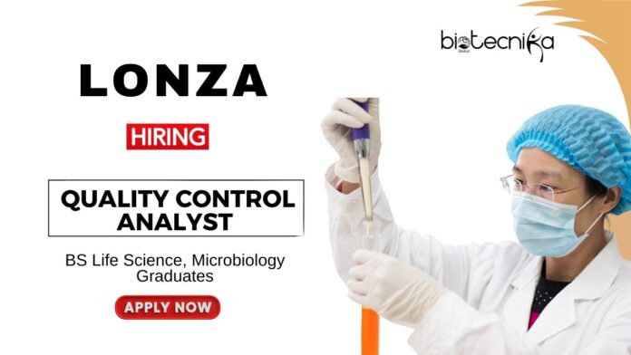 Microbiology Job at Lonza BS Graduates Apply Now for the Quality Control Analyst Position (1)