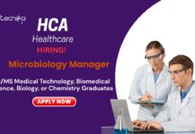 Microbiology Manager Role at HCA Healthcare for BS/MS Graduates | Apply Now Microbiology Manager Role at HCA Healthcare for BS/MS Graduates | Apply Now