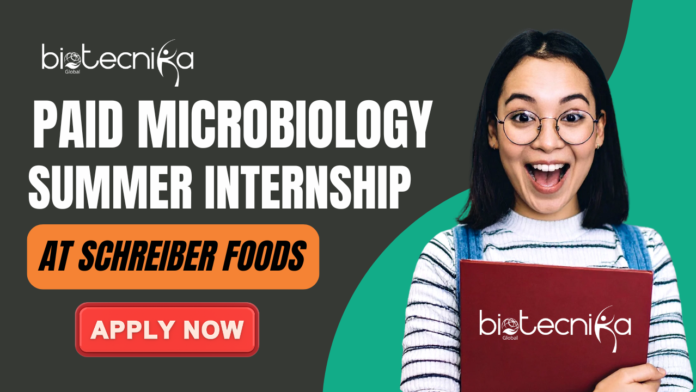 Paid Microbiology Summer Internship at Schreiber Foods - Apply Now