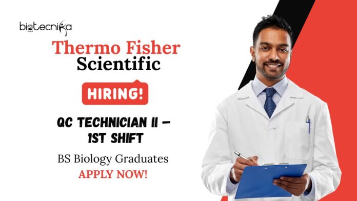 QC Job at Thermo Fisher | BS Biology Graduates Apply Now For The QC Technician Role