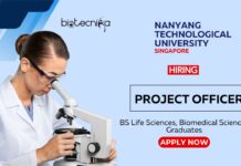 Research Jobs at NTU | Life Science Graduates Apply Now for the Project Officer Role Research Jobs at NTU Life Science Graduates Apply Now for the Project Officer Role