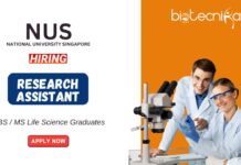 Research Jobs at NUS | BS/MS Life Science Graduates Apply Now Research Jobs at NUS BSMS Life Science Graduates Apply Now