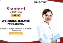 Research Jobs at Stanford University | BS Biology Graduates Apply Now Research Jobs at Stanford University BS Biology Graduates Apply Now