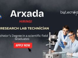 Research Lab Technician Job at Arxada | Life Science Graduates Apply 