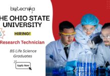 Research Technician Job at Ohio State University | BS Life Science Graduates Apply Research Technician Job Vacancy at Ohio State University | BS Life Science Graduates Apply