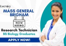 Research Technician Jobs at Mass General Brigham | BS Biology Graduates Apply Now Research Technician Jobs at Mass General Brigham | BS Biology Graduates Apply Now