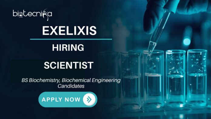 Biochemistry Job Exelixis Careers-Scientist Position in Biologics