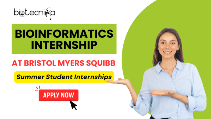 Bioinformatics Internship at Bristol Myers Squibb - Summer Student Internships