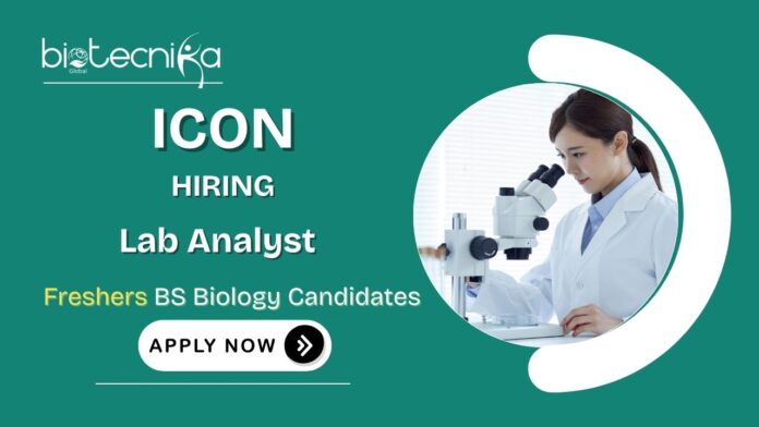 Biological Science Job Lab Analyst Job at ICON Careers