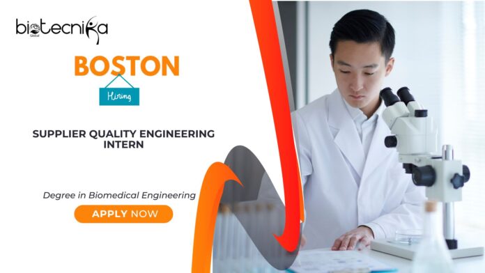 Biomedical Internship Opportunity at Boston- Apply Now Biomedical Engineering Jobs